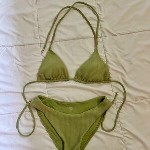 Monday Swimwear Seychelles bottom Olive Green Small